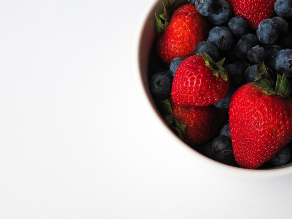 A mixture of berries in a bowl