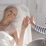 Playing with daughter in hospital
