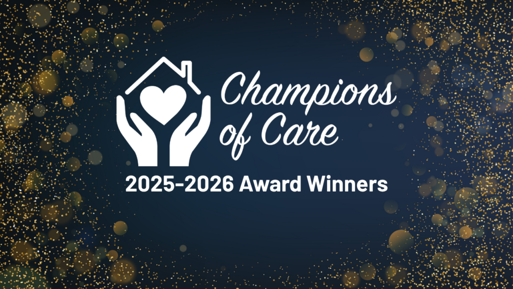 Champions of Care banner for 2025-2026