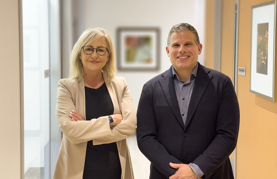 CEO Carey Lucki and Board Chairperson Michael Hollend